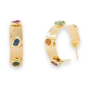 Gemstone hoops